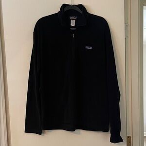 Patagonia Men's Zip-Up Black fleece pullover